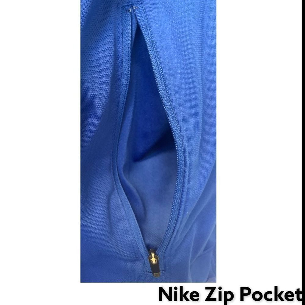 NIKE Blue & White Athletic Jacket With Dri-fit Size S/M NEW - Picture 4 of 16